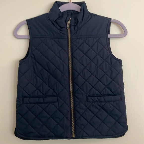 Crew Cuts size 6/7 navy zip up puffer vest - Picture 1 of 7